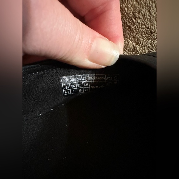 Vionic Uptown Ballet Flats Womens 8.5 Shoes Black Leather Slip On Casual Comfort - Picture 4 of 5